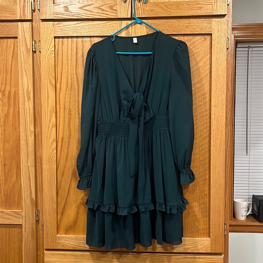 Green Ruffle Dress